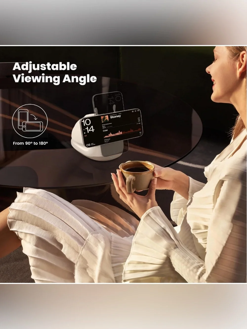 Snail-Shaped Wireless Charging Stand with Night Light